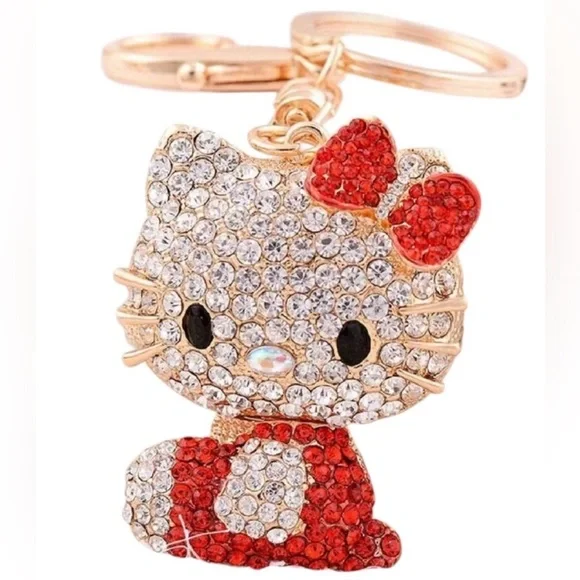 Hello Kitty Rhinestone Keychain - Picture 3 of 10